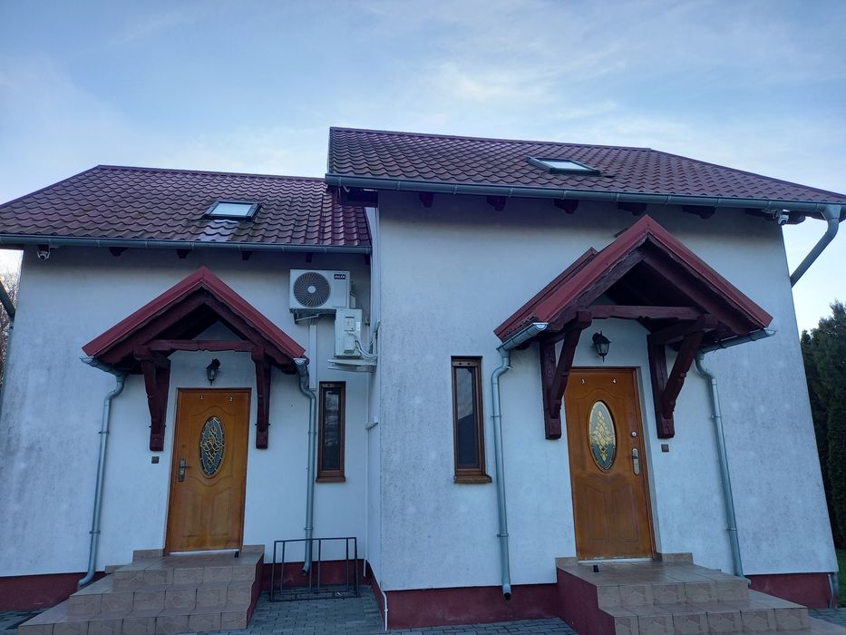 Całoroczny DOM NAD JEZIOREM Obra k. Wolsztyna WAKACJE Impreza.