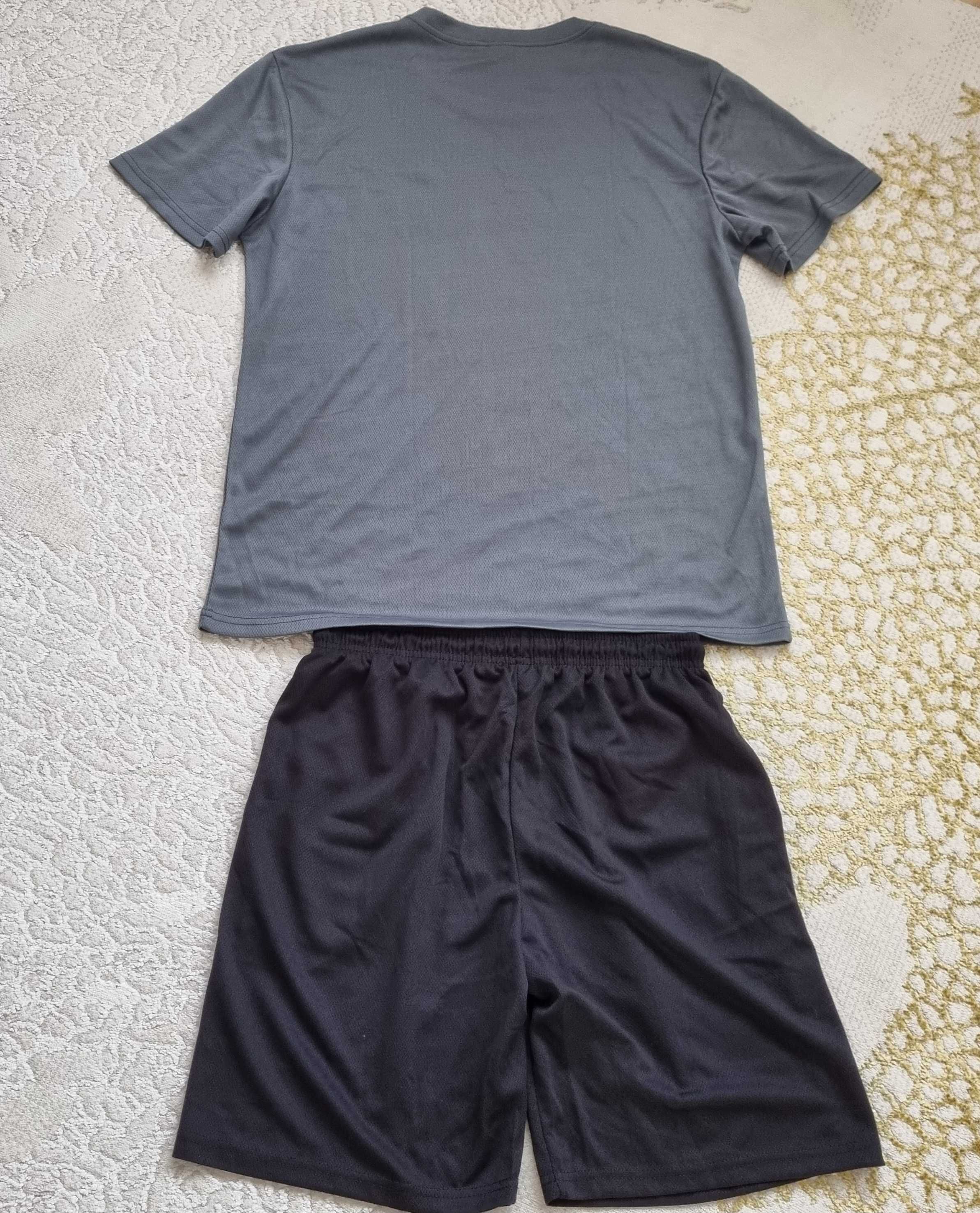 Nowy komplet męski koszulka t-shirt sportowy + spodenki rozmiar M-L