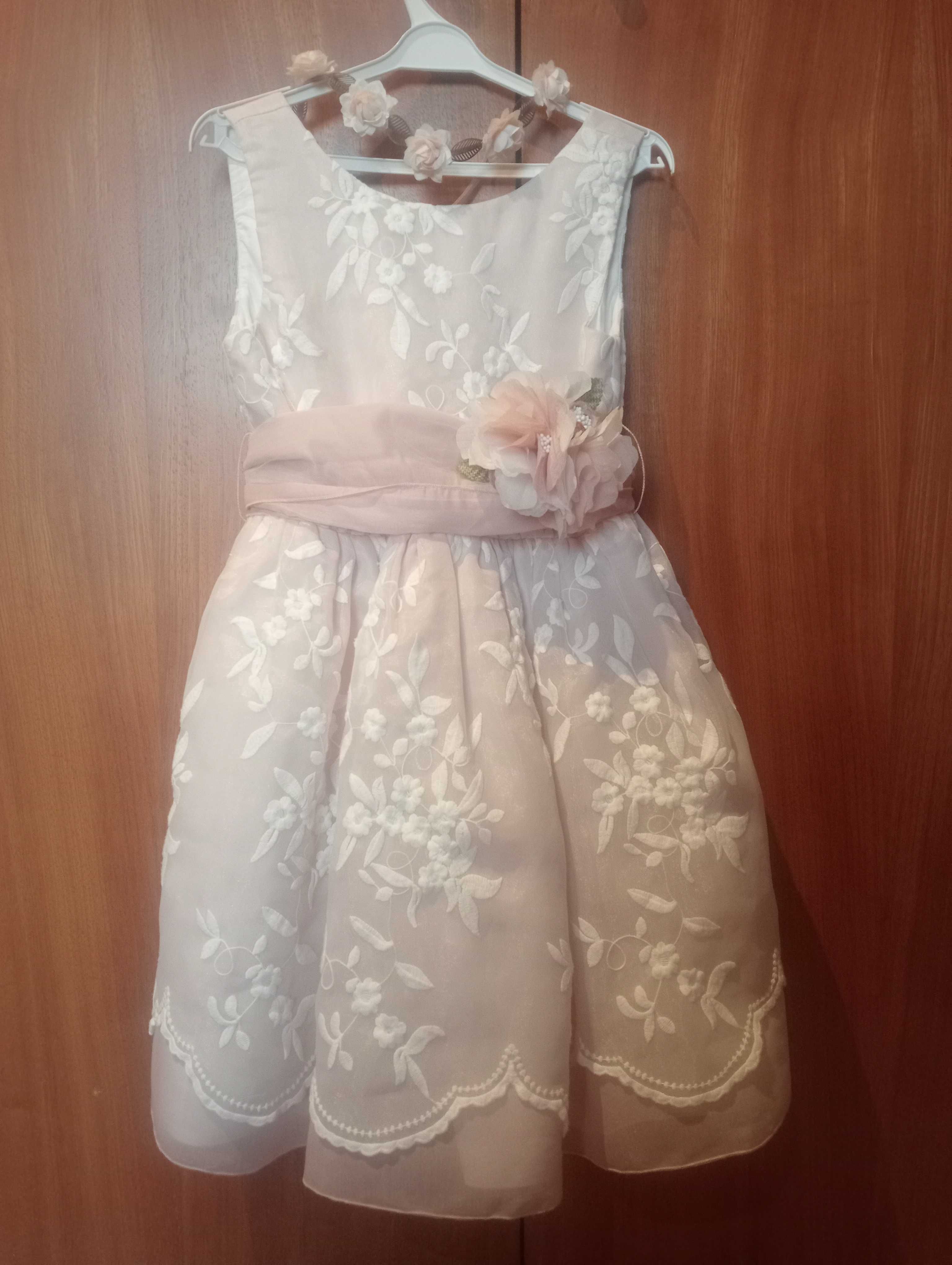 Vestidos comunhão rosa para menina