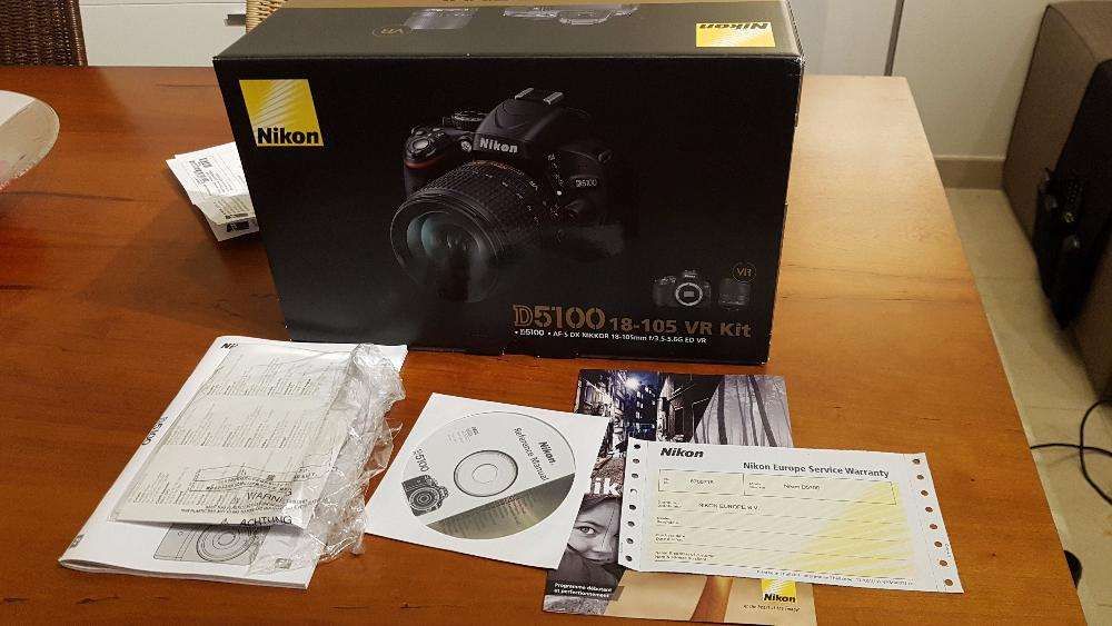 Nikon D5100+ objectiva 18-105 VR Rigorosamente impecável