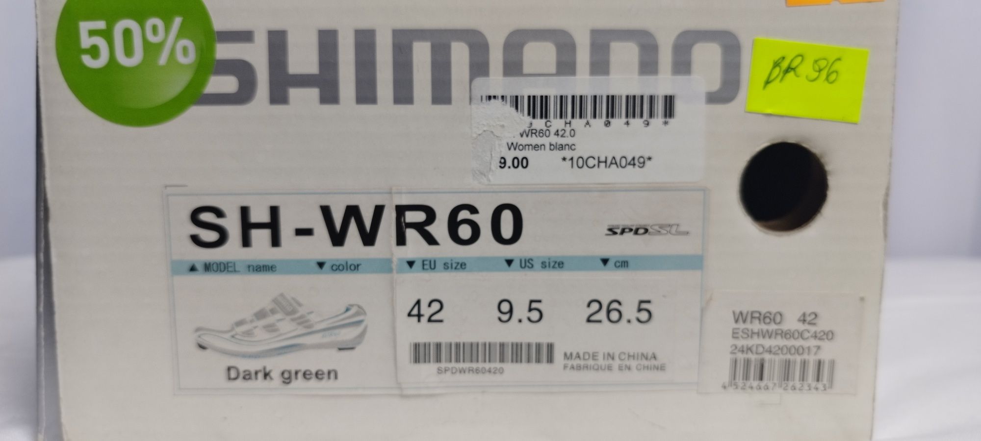 Nowe buty na rower szosowy Shimano SH-WR60 rozmiar 42 (26,5cm)