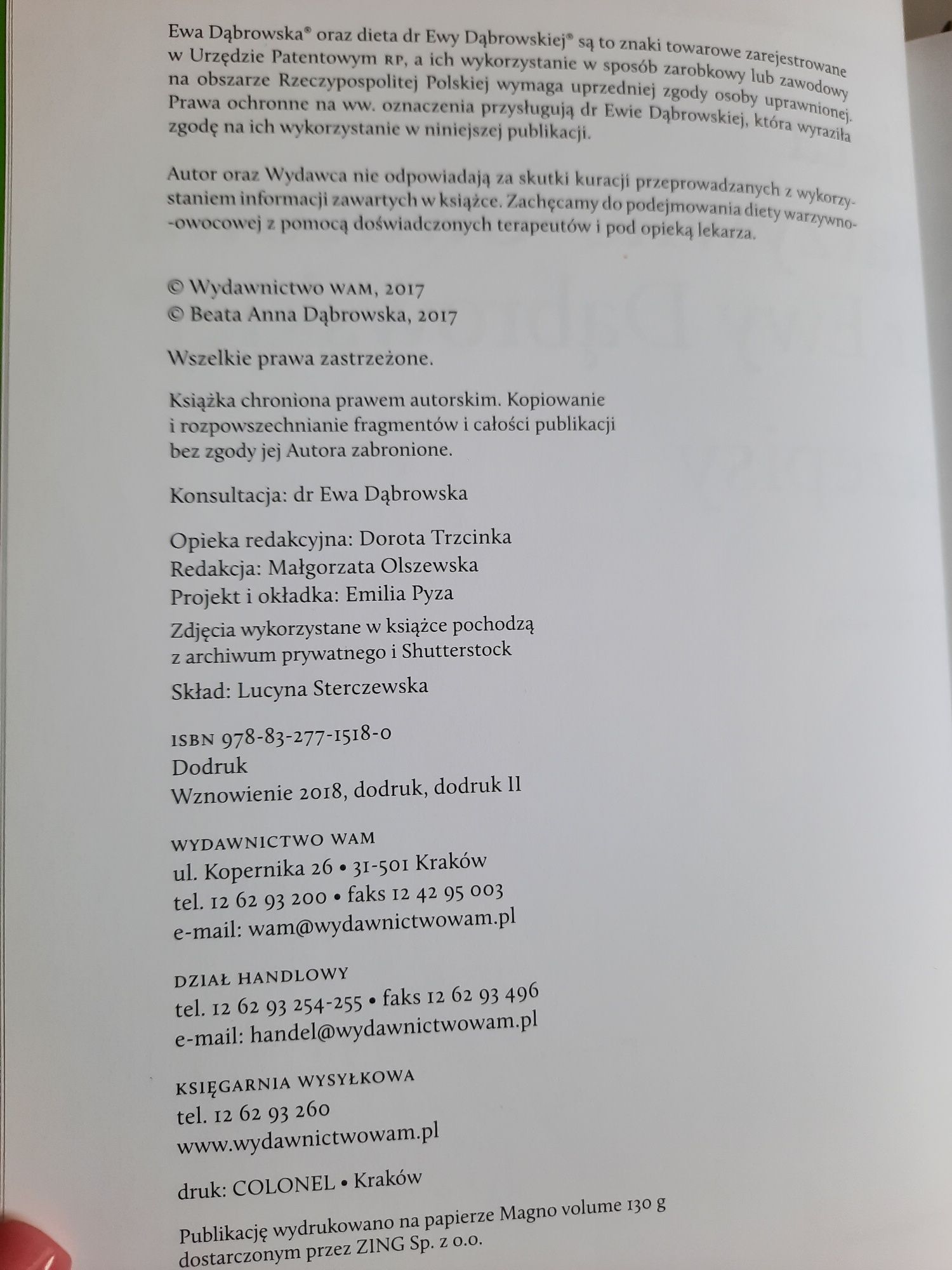 Książki Ewy Dąbrowskiej dieta warzywno-owocowa