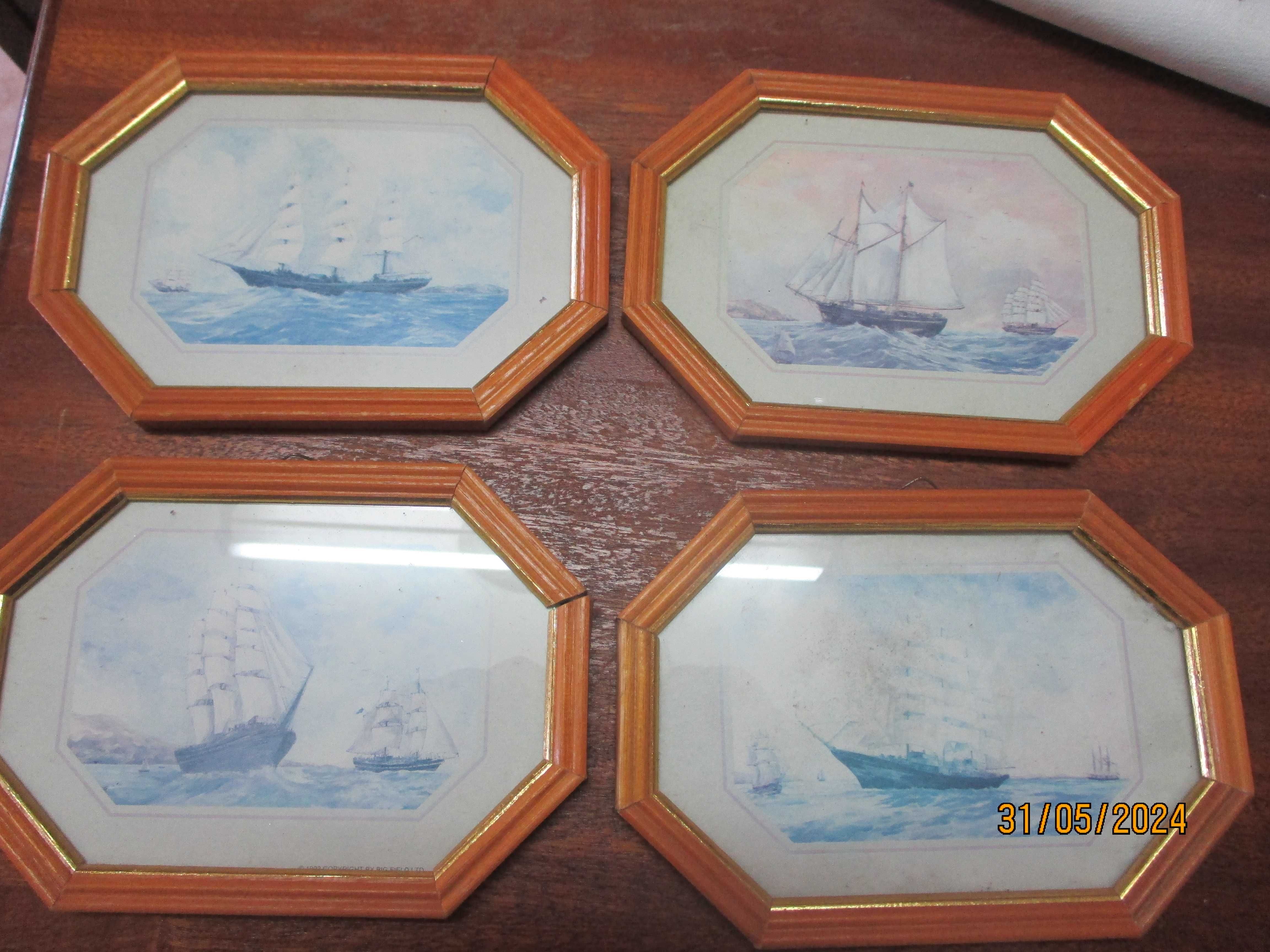 4  pequenos quadros para decoraçao