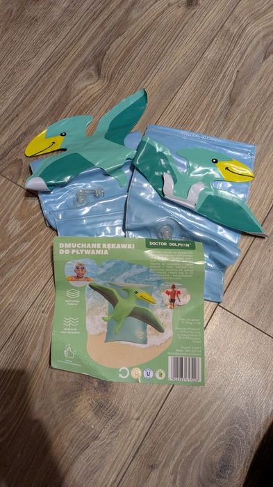 Pływaczki dziecięce, rękawki nowe 11 - 18 kg dinozaury Doctor Dolphin