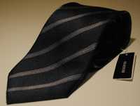 Jedwabny krawat Reserved granatowy