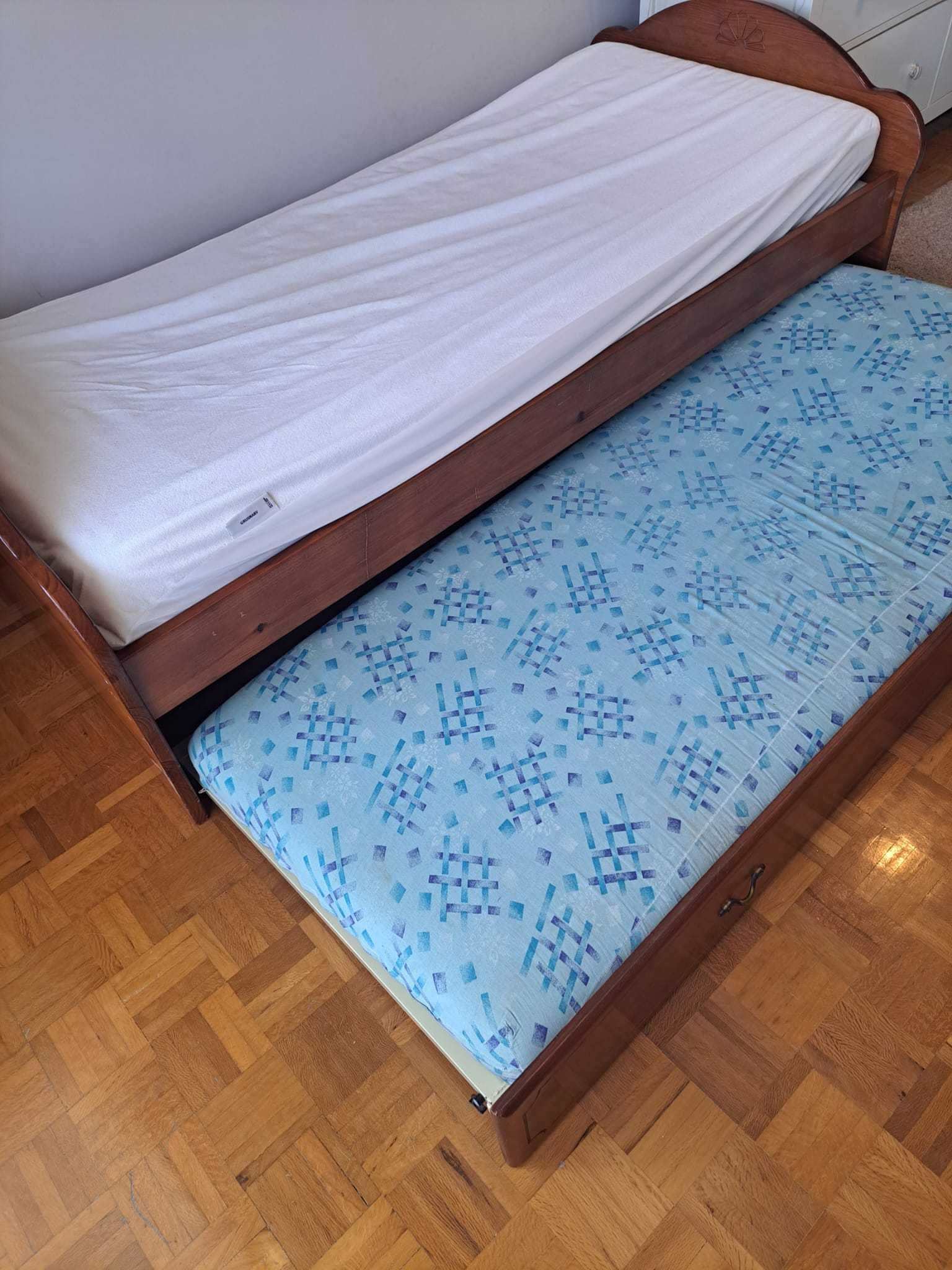Cama Solteiro + Gavetao (C/ ou S/ Colchoes)