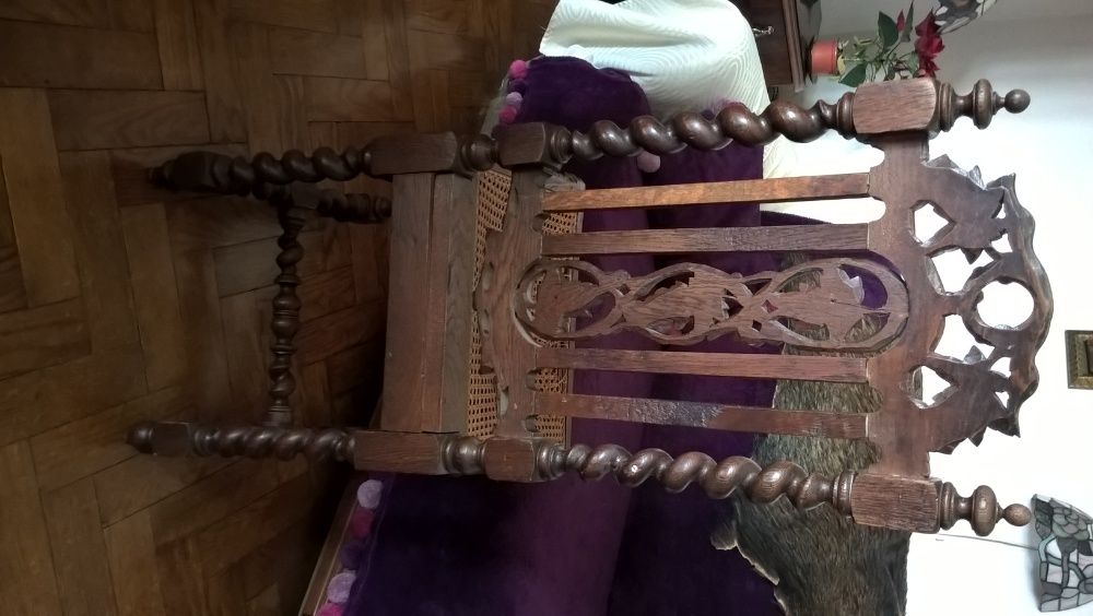 Krzesło  w motywy roślinne styl barok NOWA CENA