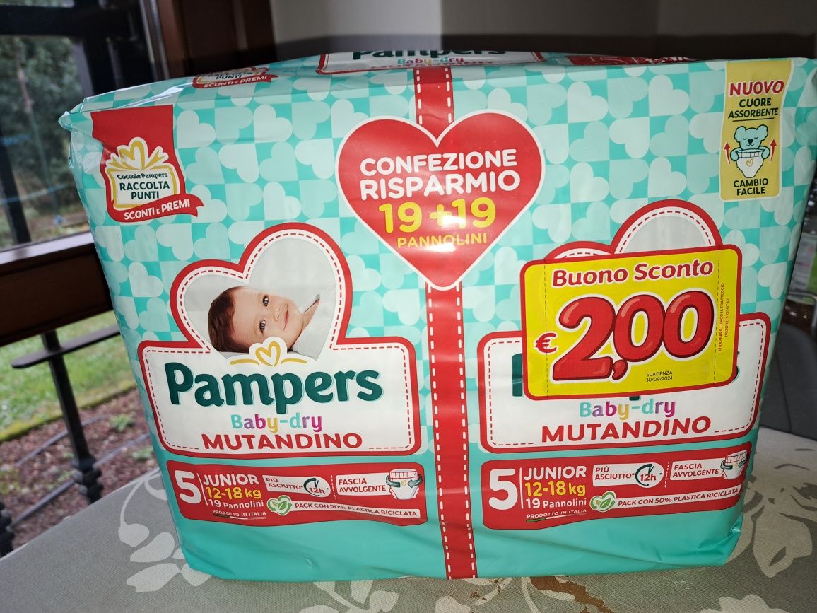 Підгузки Pampers Baby dry 4,5 , 48 и 44,шт.(38шт.трусики)