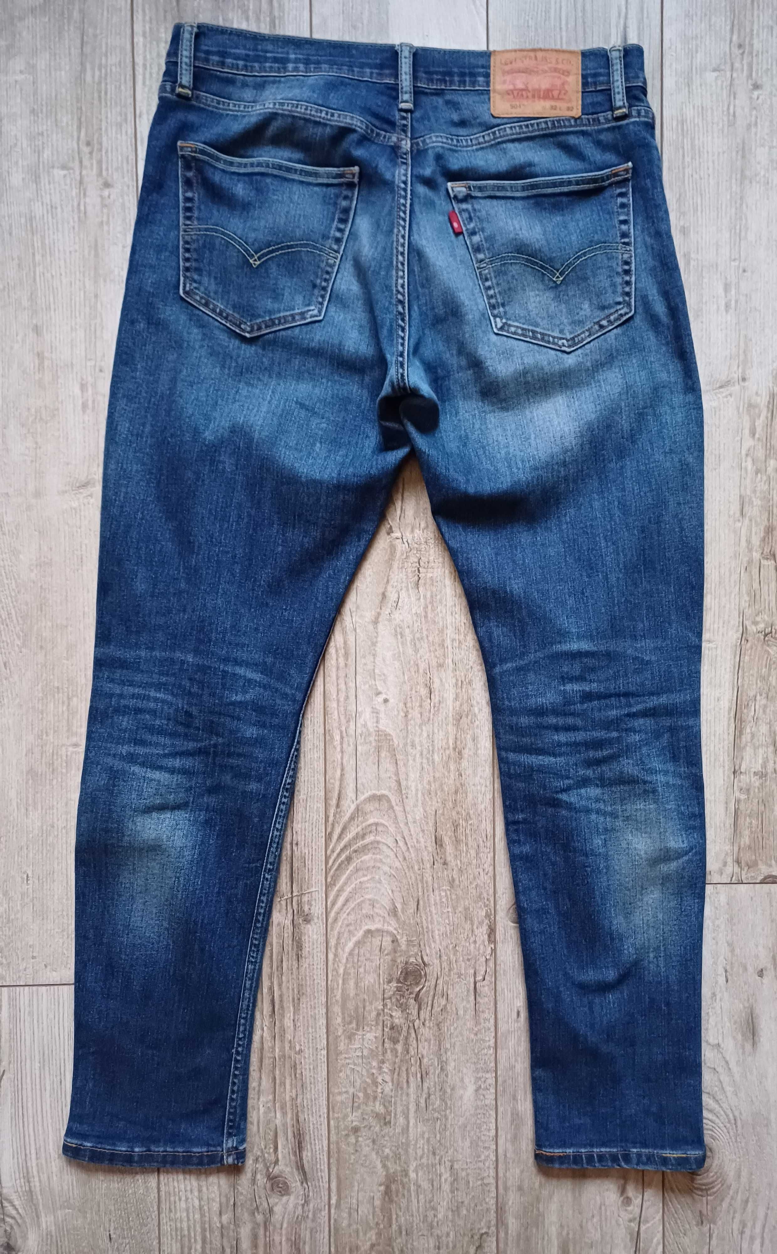 Męskie spodnie jeansy Levis 32/32. Super stan. Pas 43.