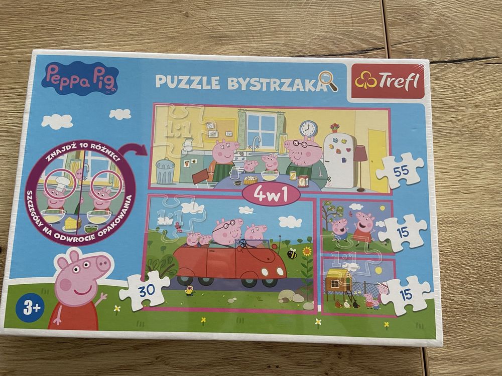 Puzzle bystrzaka Świnka Peppa nowe