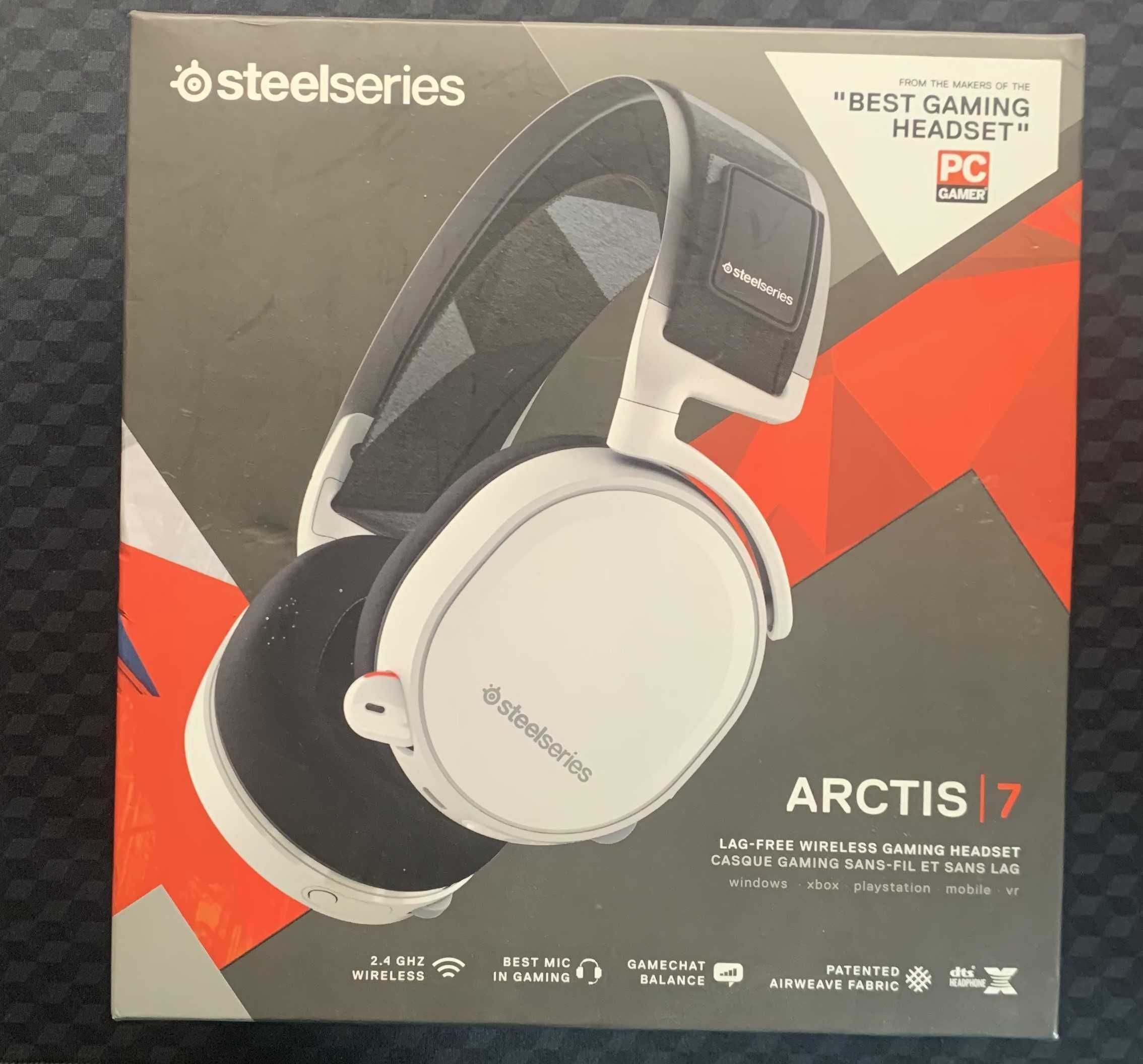 Steel Series Arctis 7 białe