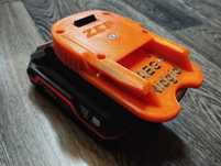 Адаптер перехідник акумулятор Dnipro-M 20V на інструмент Ridgid AEG
