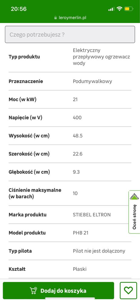 Podgrzewacz wody stiebel eltron 233996