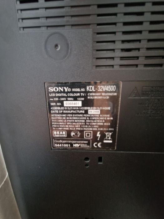 TV Sony para peças