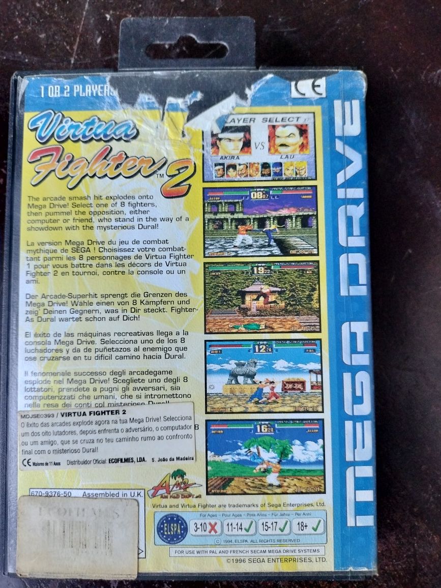 Jogo Virtua Fighter 2 Mega Drive
