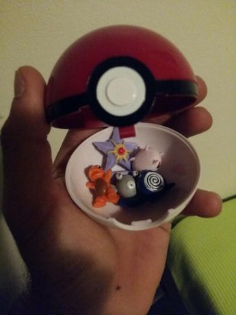 Pokeball + 5 Pokemons (Novo)