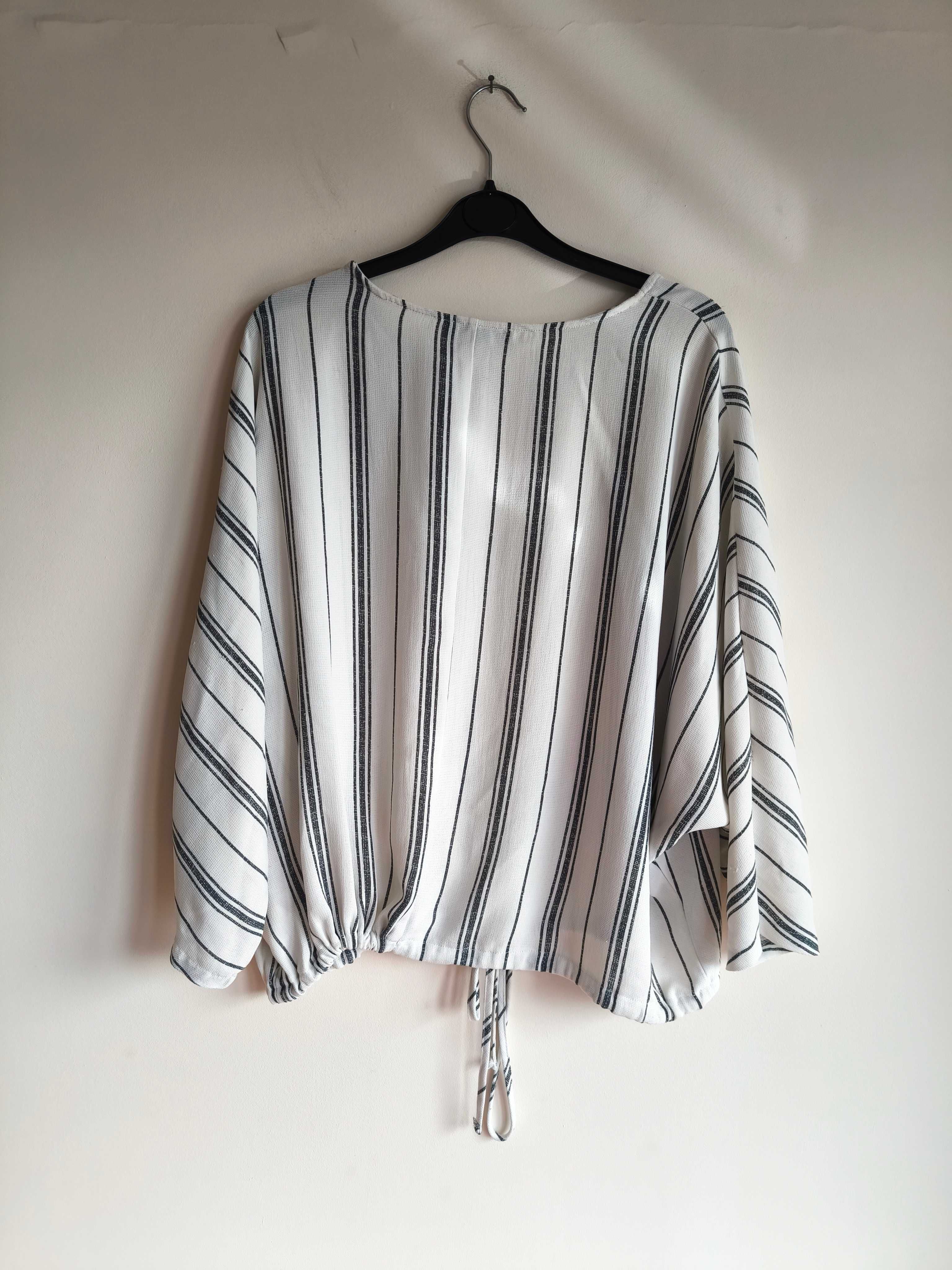 Elegancka i wygodna bluzka w paski Primark, rozmiar 48/4XL