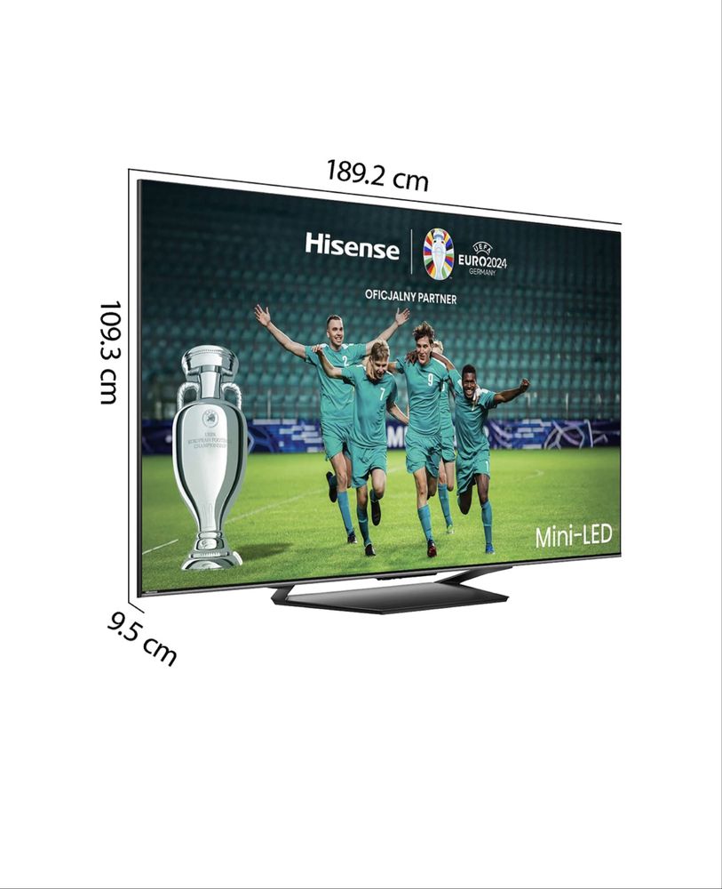Telewizor HISENSE 85U7NQ 85” MINILED 4K 144Hz VIDAA Ful Areay
