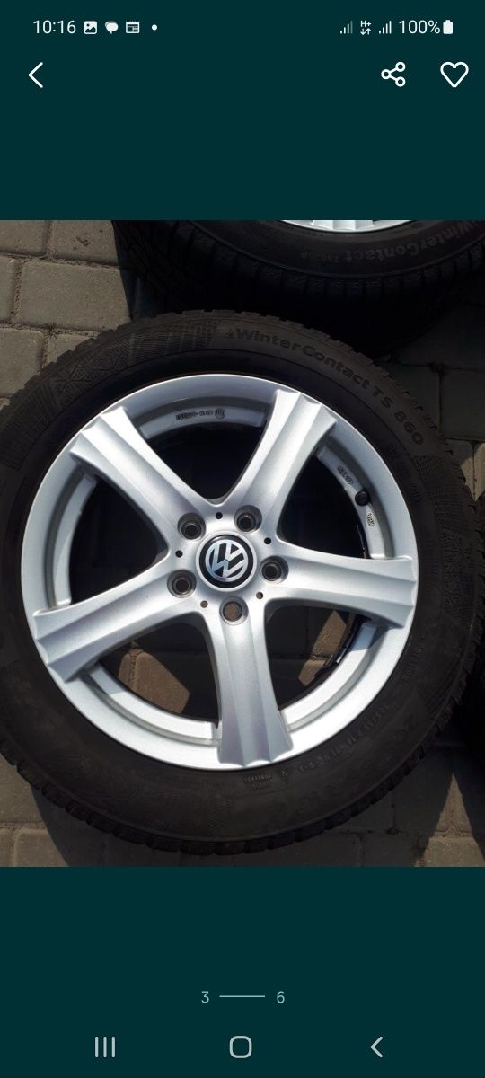 диски wolkswagen getta touran golf 5 golf 6 skoda A5 passat 5×112 R16