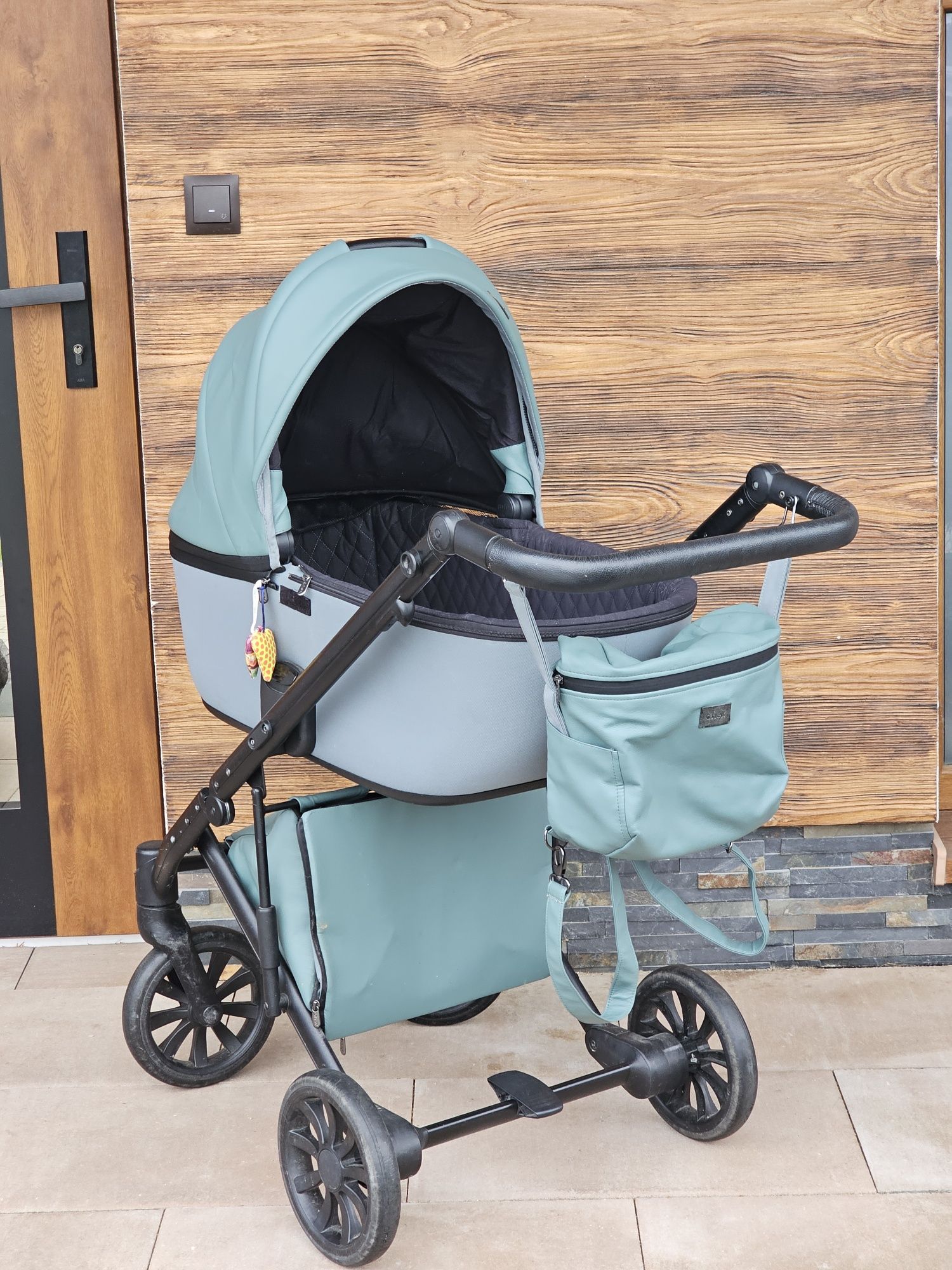 Wózek gondola, spacerowy 2w1 plus adaptery 3w1