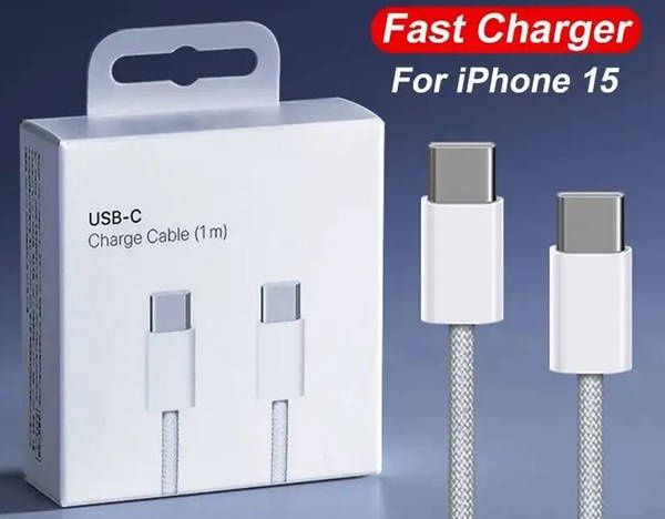 Кабель PD 60W USB-C на USB-C Woven для Apple iPhone 15