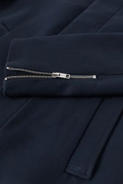 Granatowy męski płaszcz H&M ze stójką r48