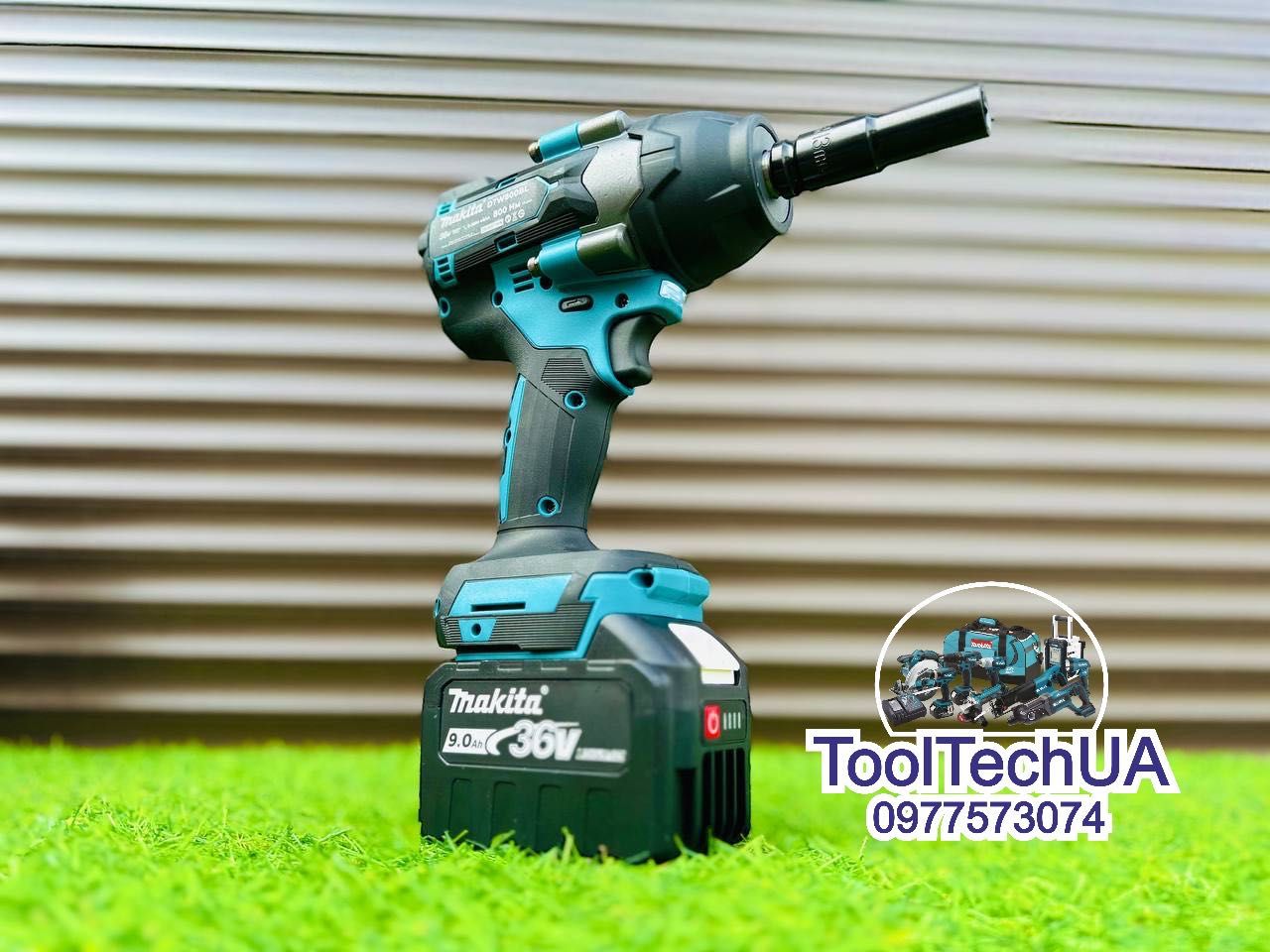 Набор Makita 2/1 Акумуляторна Болгарка DGA504 + Гайковерт DTW800 36V9A