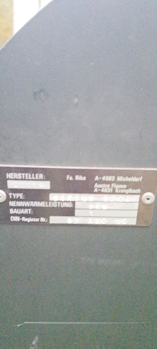 Piec kominkowy kominek koza z kaflami 8 KW
