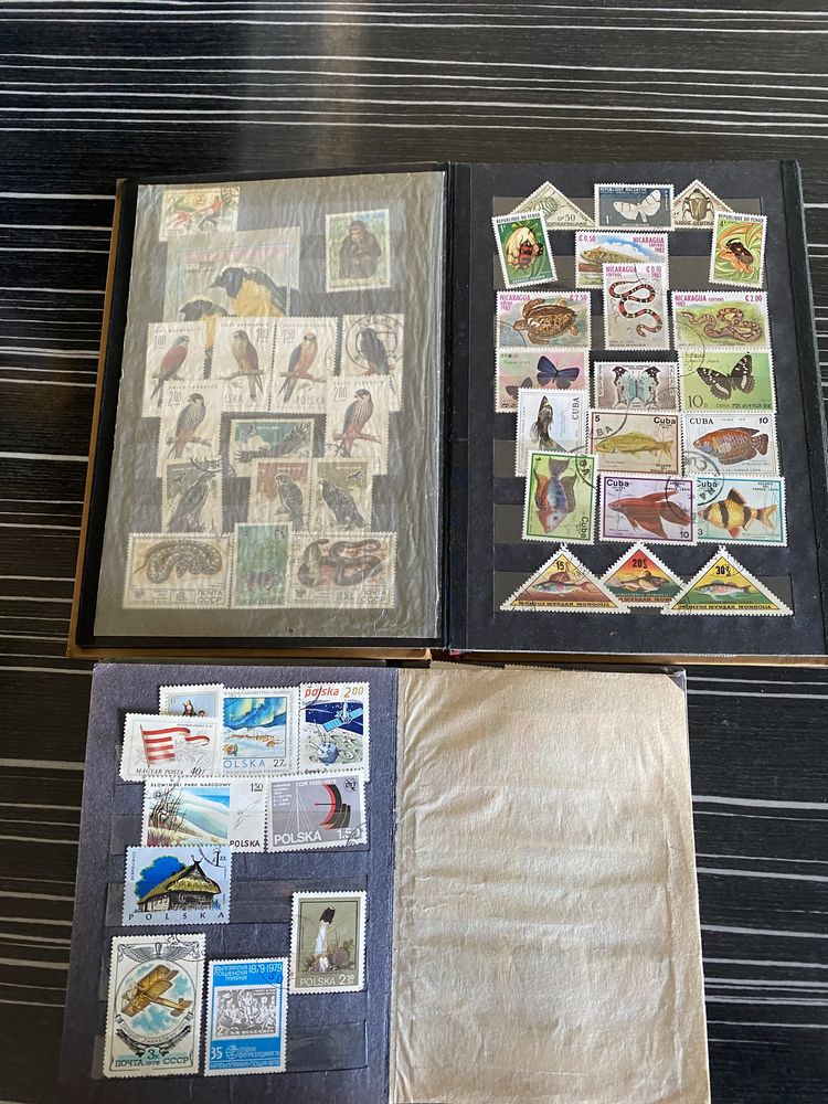 Dwa klasery znaczków pocztowych PRL i wiele więcej