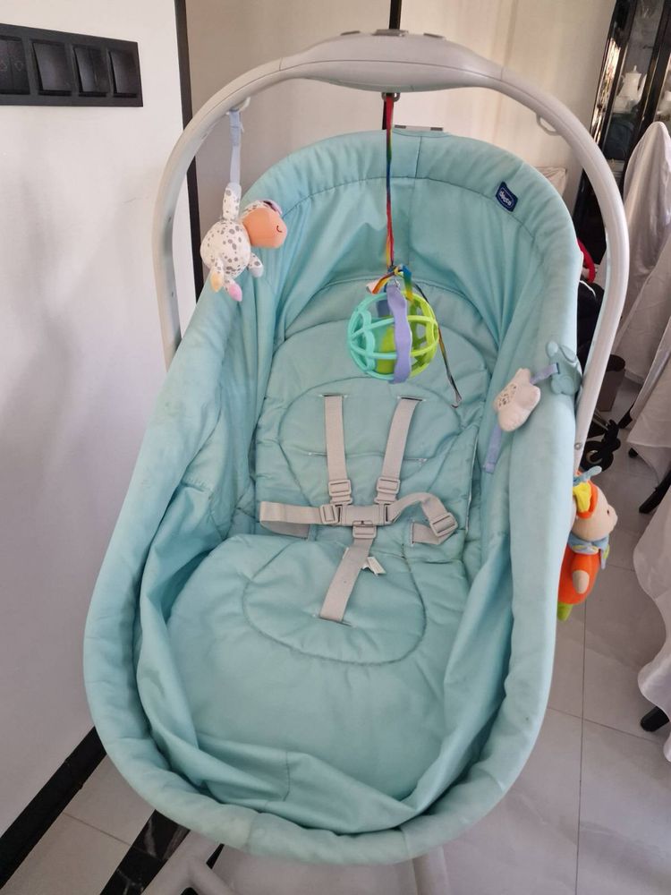 Kołyska, Łóżeczko CHICCO Baby Hug 4 in 1 Niebieski