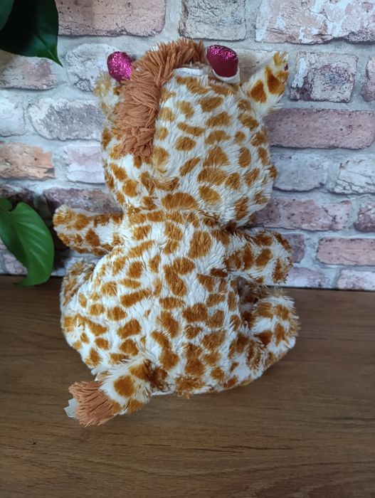 Żyrafa, maskotka, pluszak 45 cm, duże brokatowe oczy  jak Ty