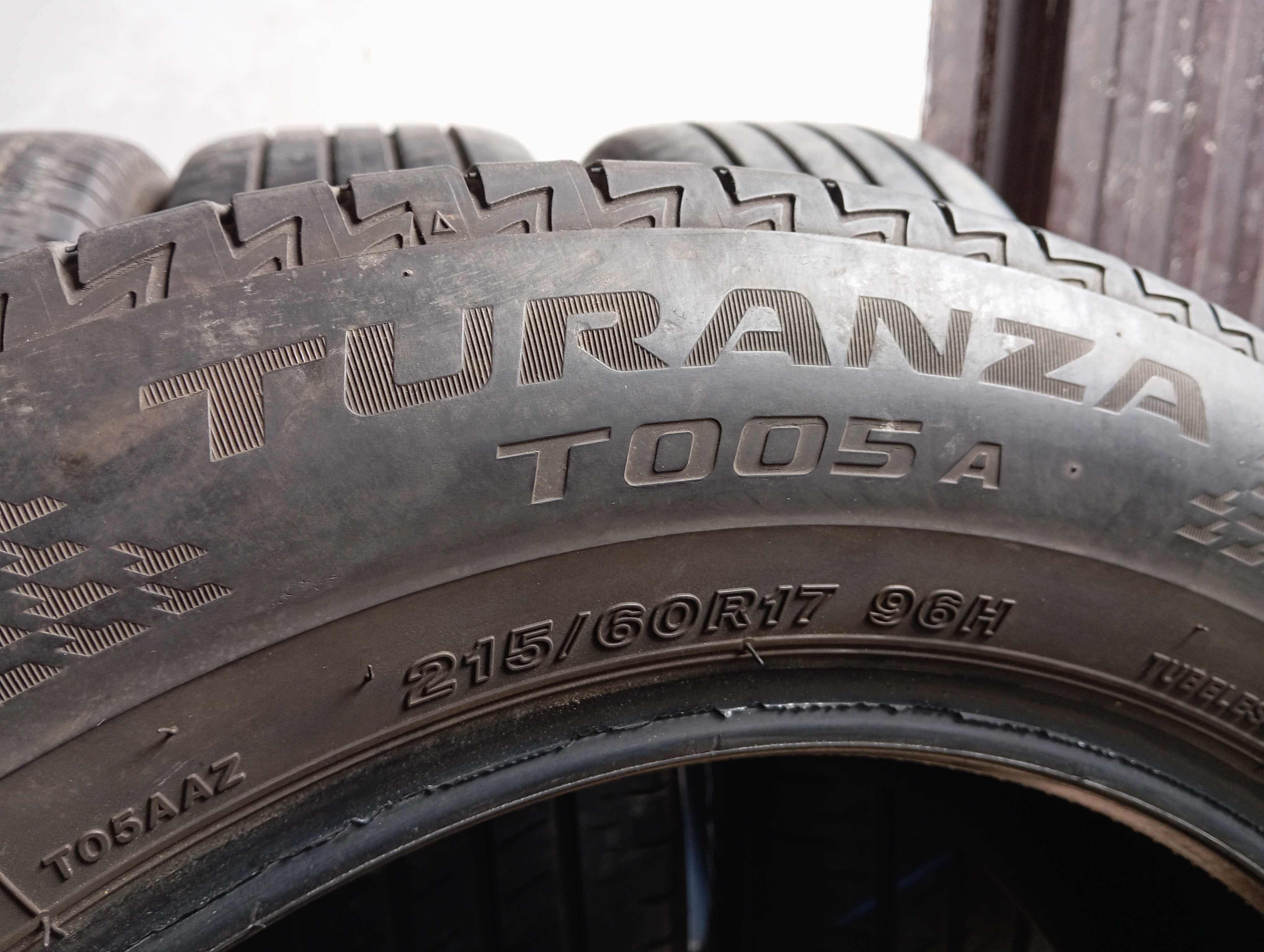 4x 215/60 R17 96H Bridgestone Turanza T005A 2019r 6,2mm