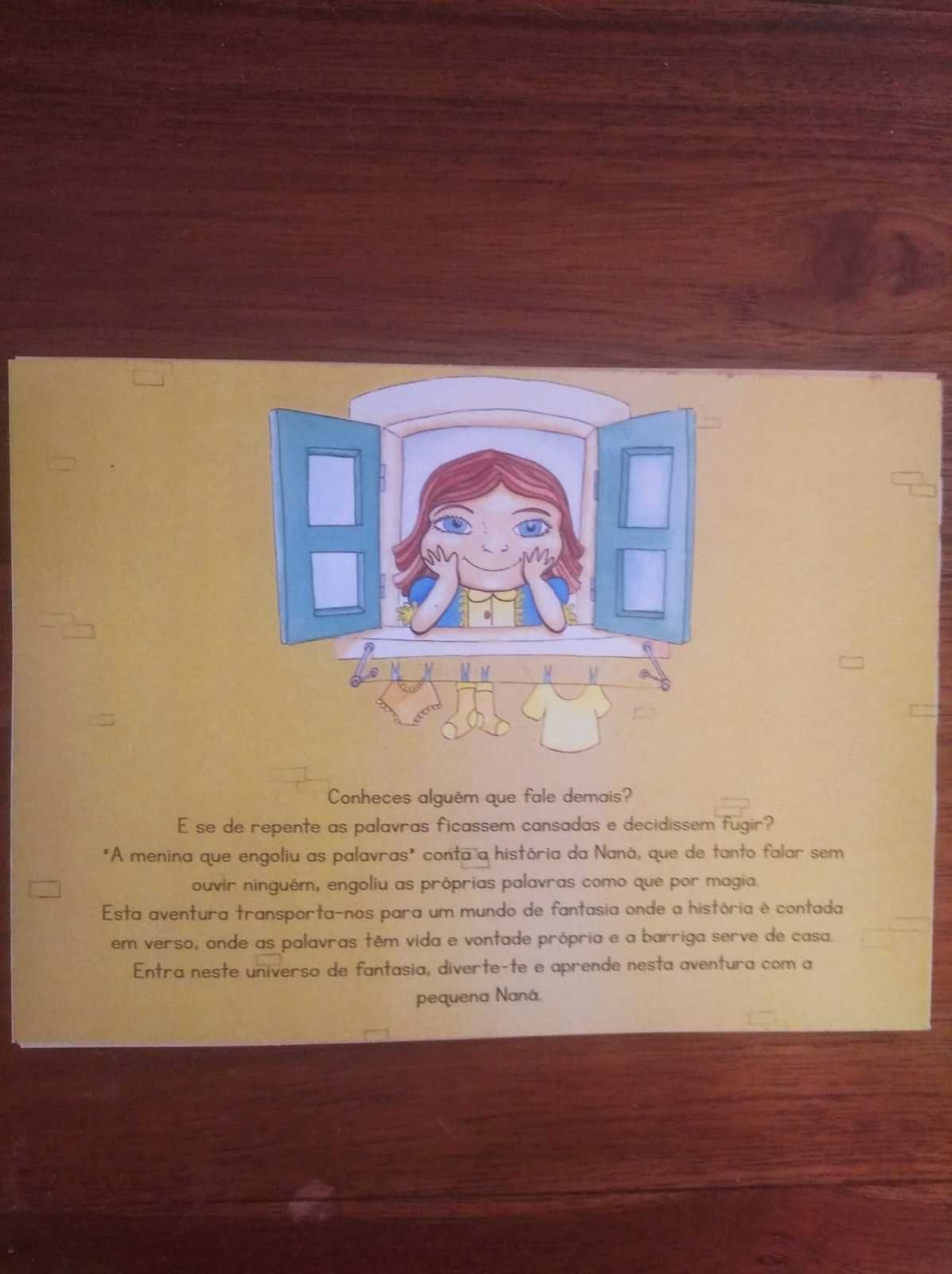 Livro infantil "A menina que engoliu as palavras"