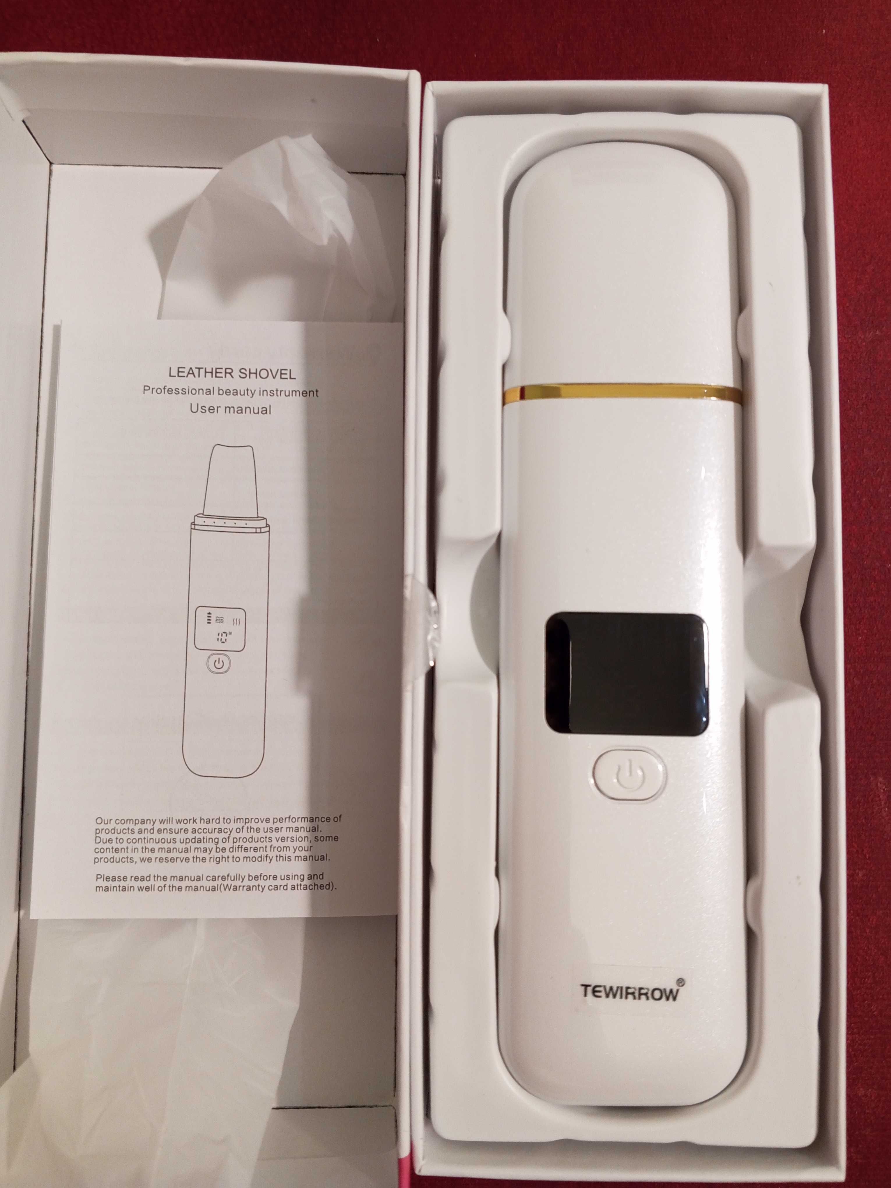Модернизированный ультразвуковой скруббер для лица с зарядкой USB