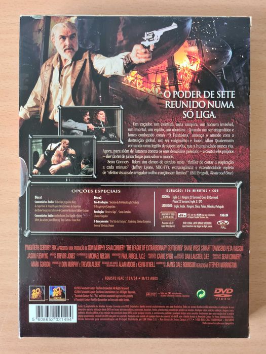 Filme em DVD "A Liga de Cavaleiros Extraordinários"