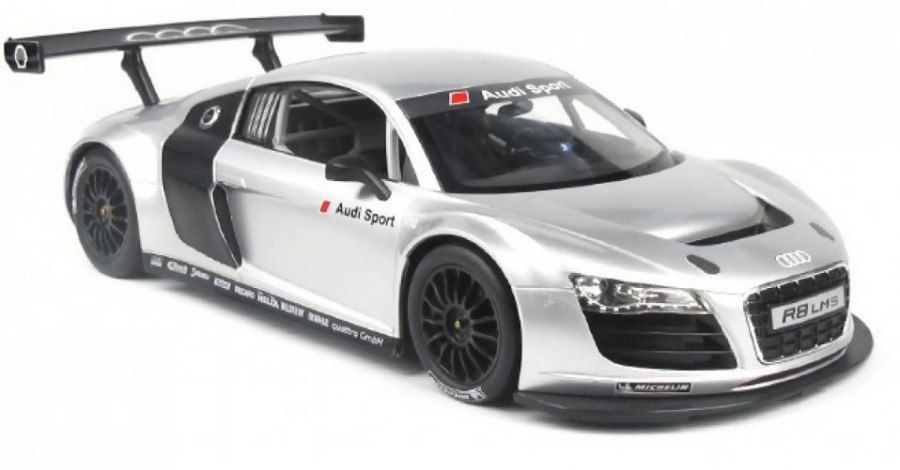 Audi R8 1:14 RTR samochód Auto zdalnie sterowny na pilota RC Srebrny