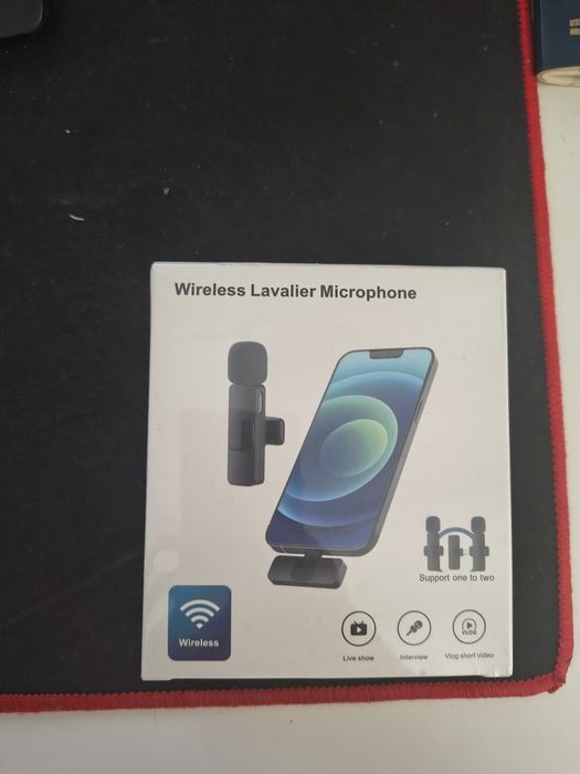 2 Microfones Lavalier Sem Fio tipo C
