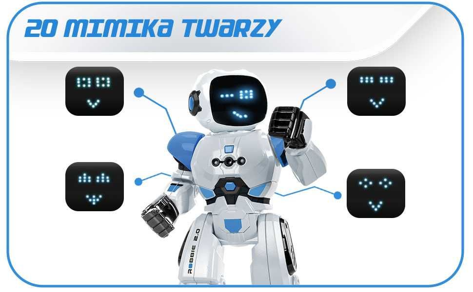 Programowalny Robot Dla Dzieci - 50 Ruchów, Sterowanie Gestami -Robbie