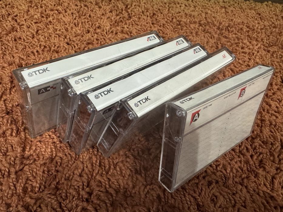 Аудиокассеты ТДК 60 мин идеал 5 шт одним лотом