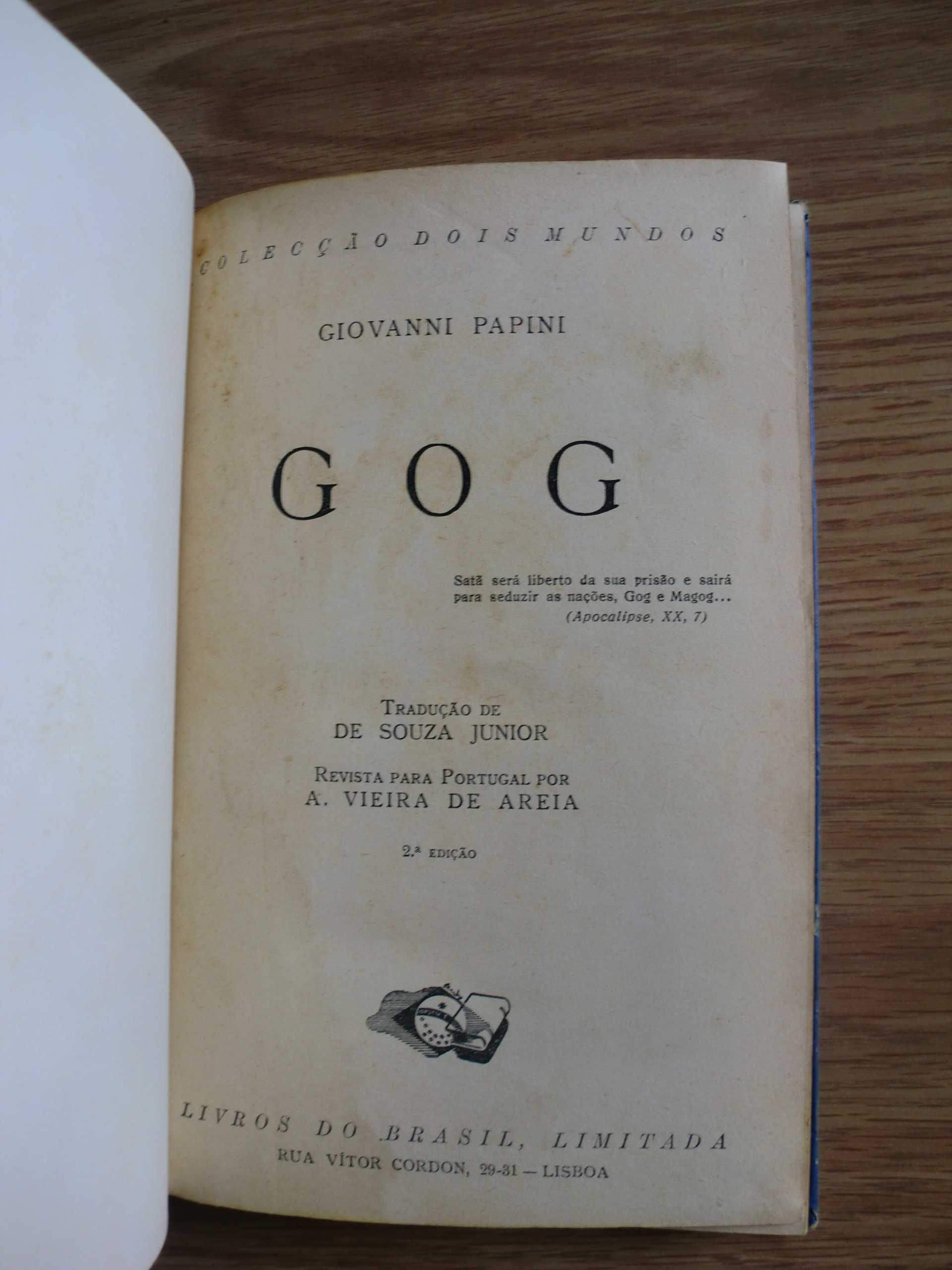 Gog de Giovanni Papini - Encadernado