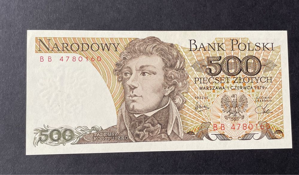 Banknot 500 złotych 1979r UNC!