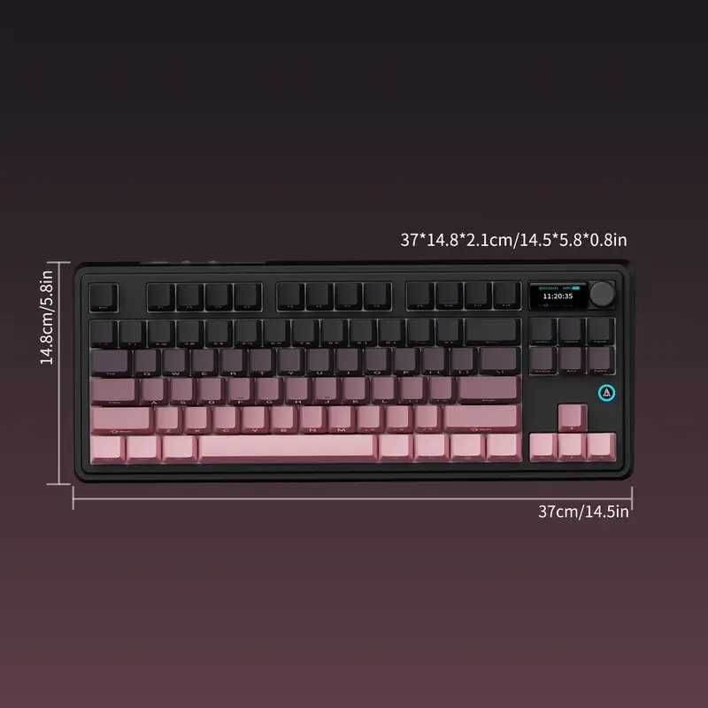 AJAZZ AK870 PLUS бездротова RGB DIY клавіатура з TFT-екраном + switch