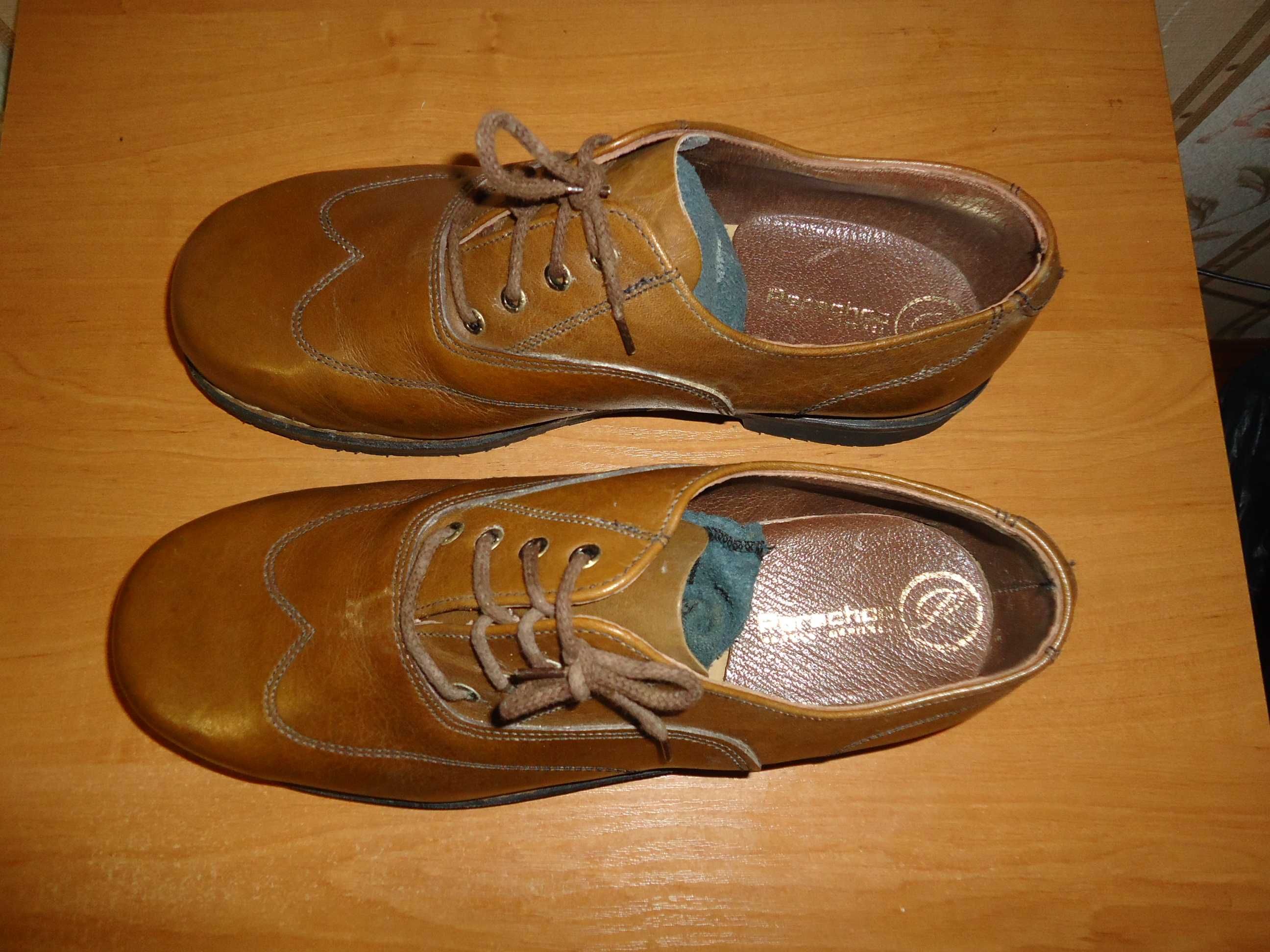 Мужские, кожаные, рабочие с защитой туфли PARACHOC, размер 41(27), Фр.