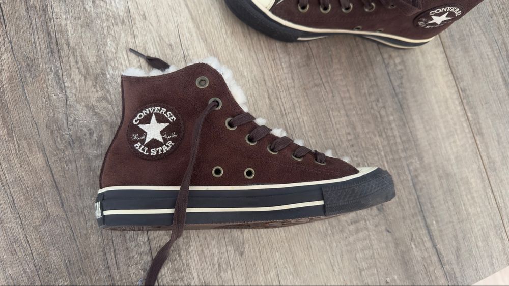 Кели Converse,коричневі,замш