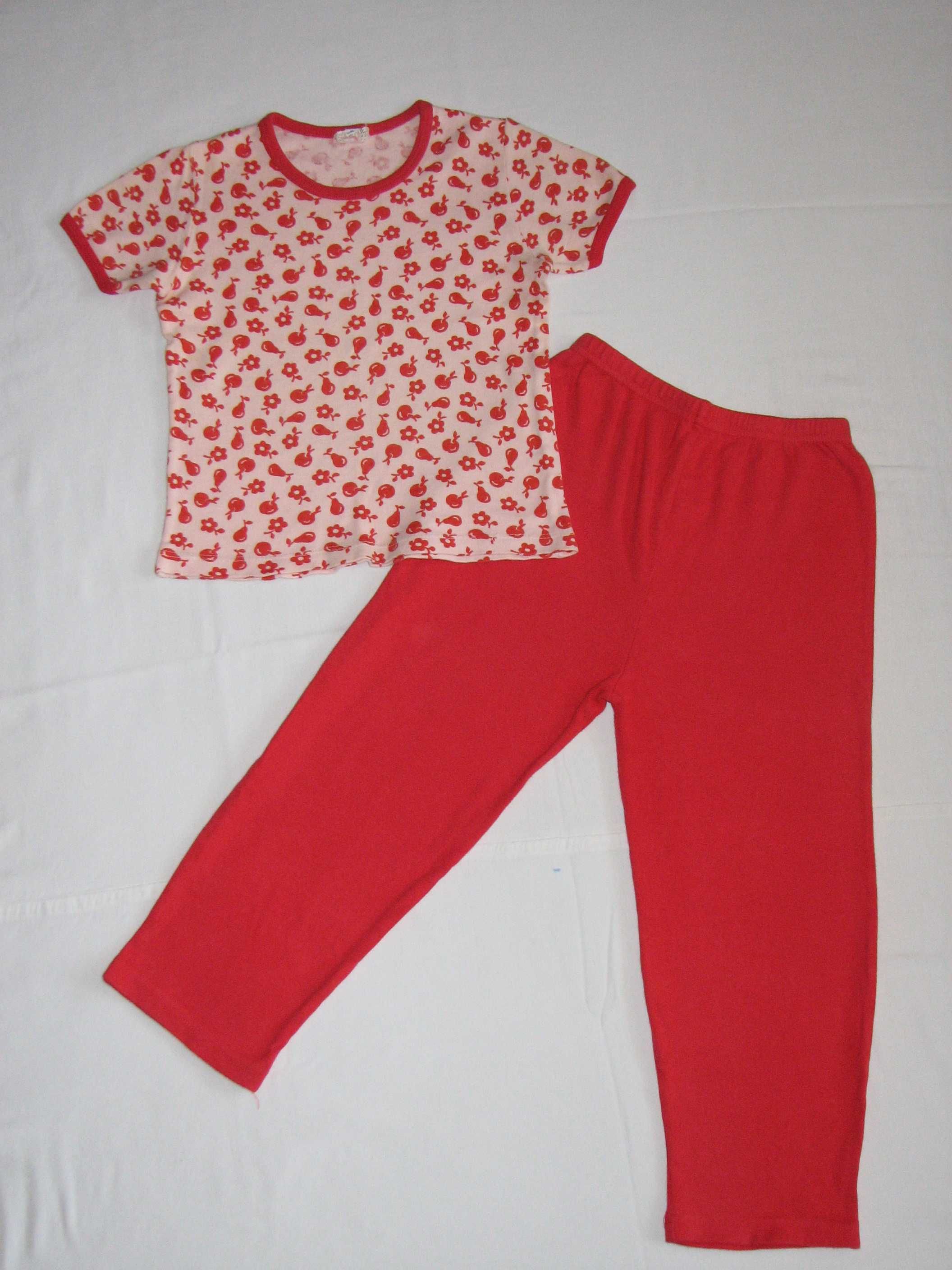 Літній комплект для дівчинки футболка і штанці на 4-5 років р. 110