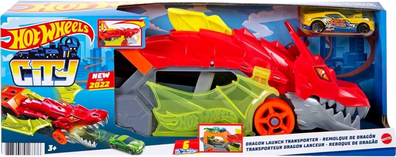 Автовоз Хот Вілс Паща дракона Hot Wheels Toy Car Track Set City Dragon