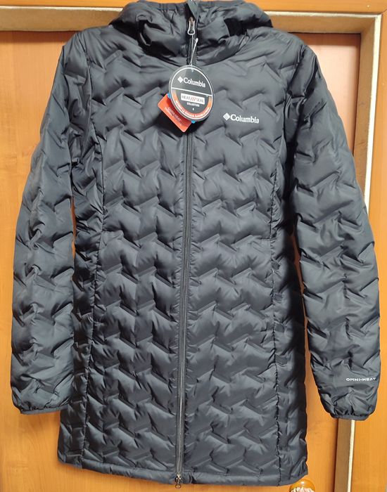 Пуховик columbia delta ridge long down jacket новая размер М