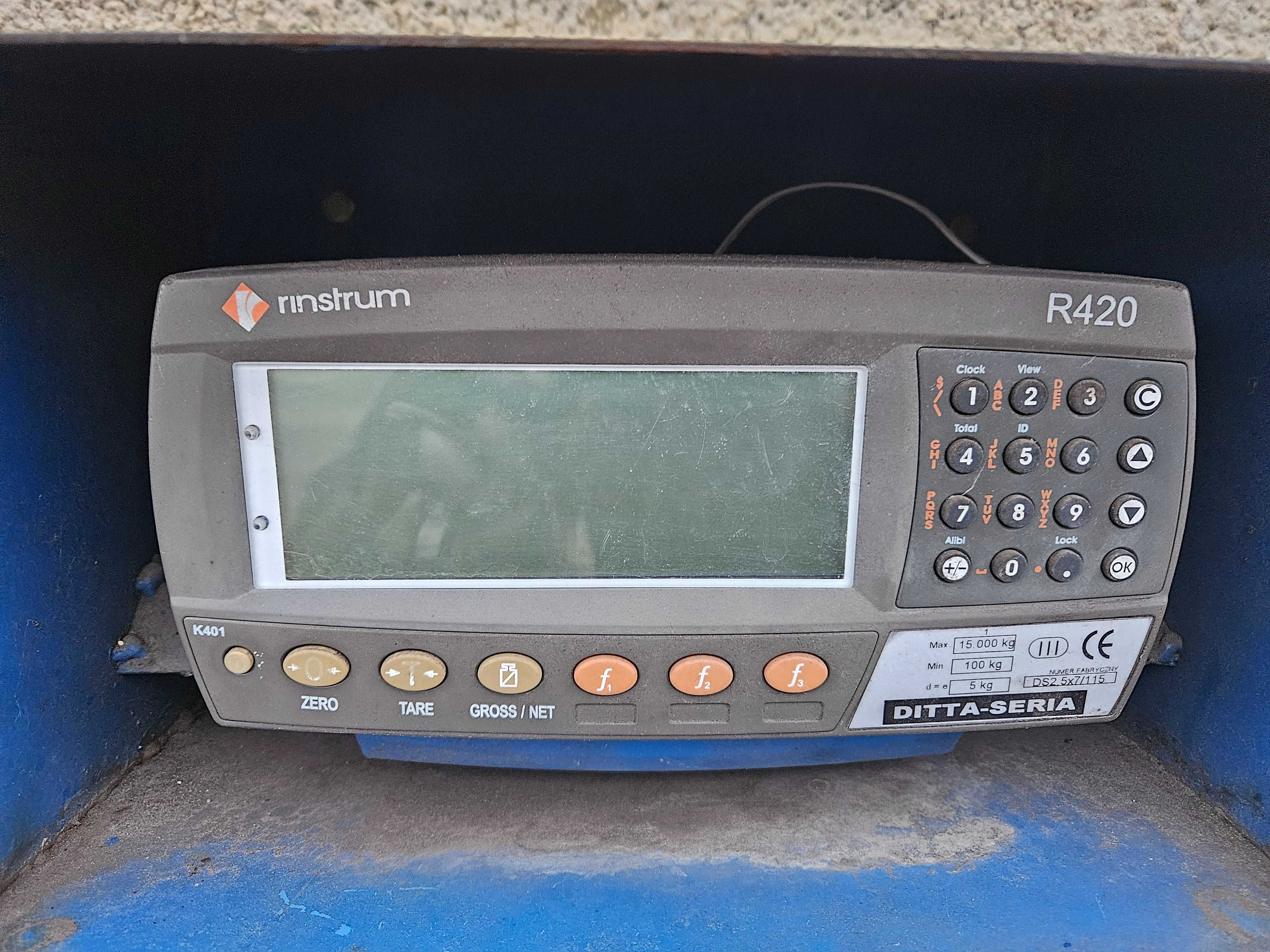 Waga 15 Ton z najazdami elektroniczna BRUTTO 23%