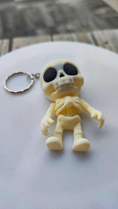 Brelok 3D ruchomy kościotrup – kluczowy gadżet, unikat, halloween