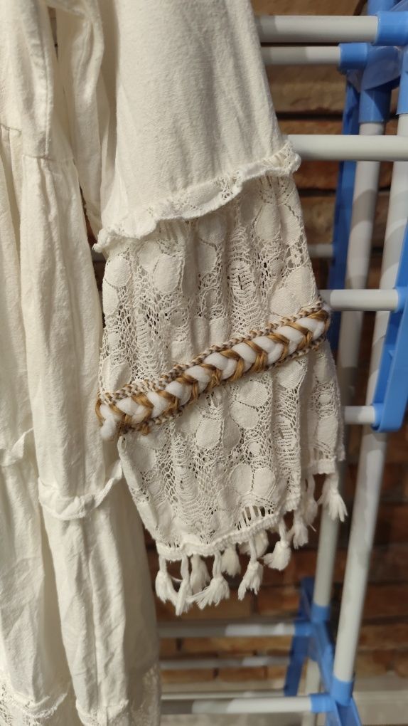 Boho sukienka tunika bawełna Xxl